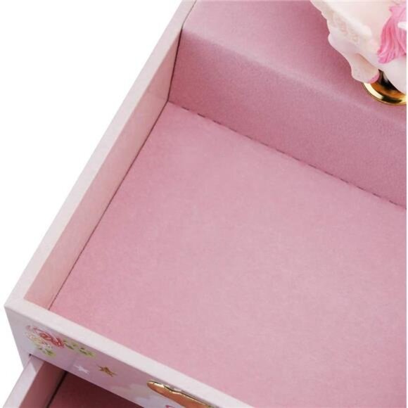 Kids Musical Jewelry Box for Girls with Drawer and Jewelry - Picture 10 of 13